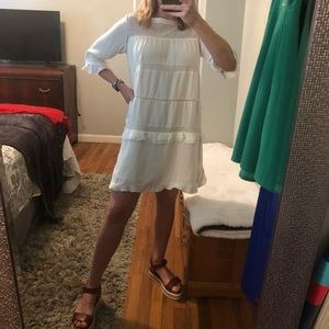 White dress, size medium. New without tags